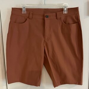 Eddie Bauer Women’s Horizon Performance Bermuda Shorts - Rust